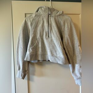 Lululemon oversized cropped scuba half zip